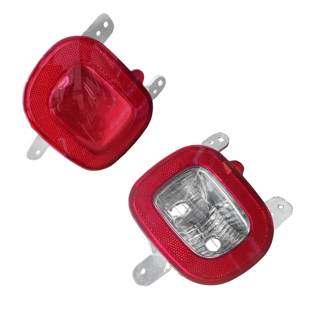 

1Pcs Rear Bumper Light Tail Brake Reflector Lamp Stop Bulbs Cover for Jeep Renegade 2015-2018 68255513AA 68255514AA