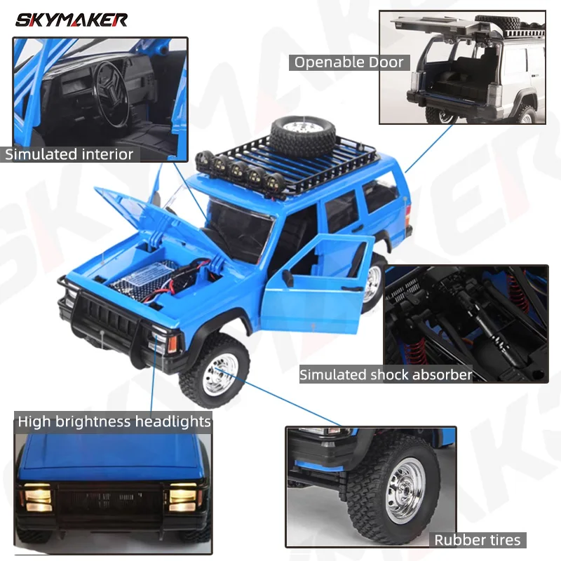 MN78 1:12 Full Scale MN Model RTR Version RC Car 2.4G 4WD 280 Motor Proportional Off-Road RC Remote Control Car For Boys Gifts