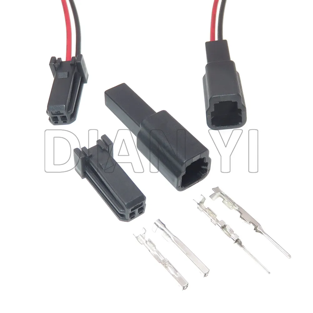 1 Set 2 Way Auto Electric Plastic Housing Plug AC Assembly 1473143-1 Car Harness Connector
