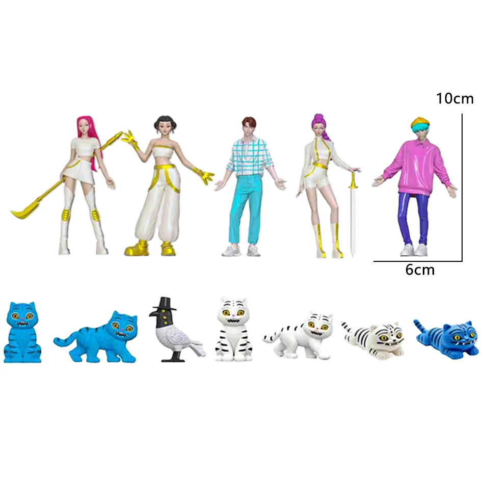 جديد Kpop شيطان الصيادين عمل الشكل لعبة Derpys النمر رومي ميرا زوي سوس تمثال دمية لمحبي هدية #1