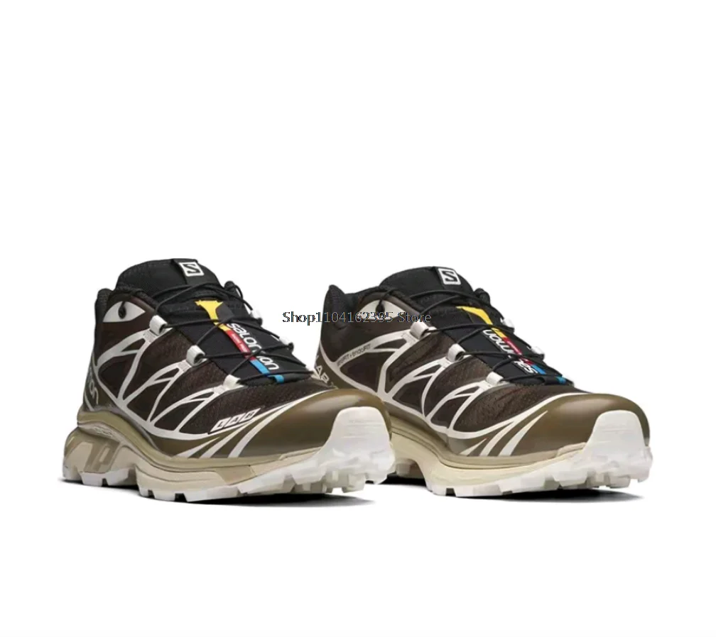 SALOMON XT-6 Advanced Mars Wear resistant Low cut Outdoor Running Shoes for Men and Women wren brown