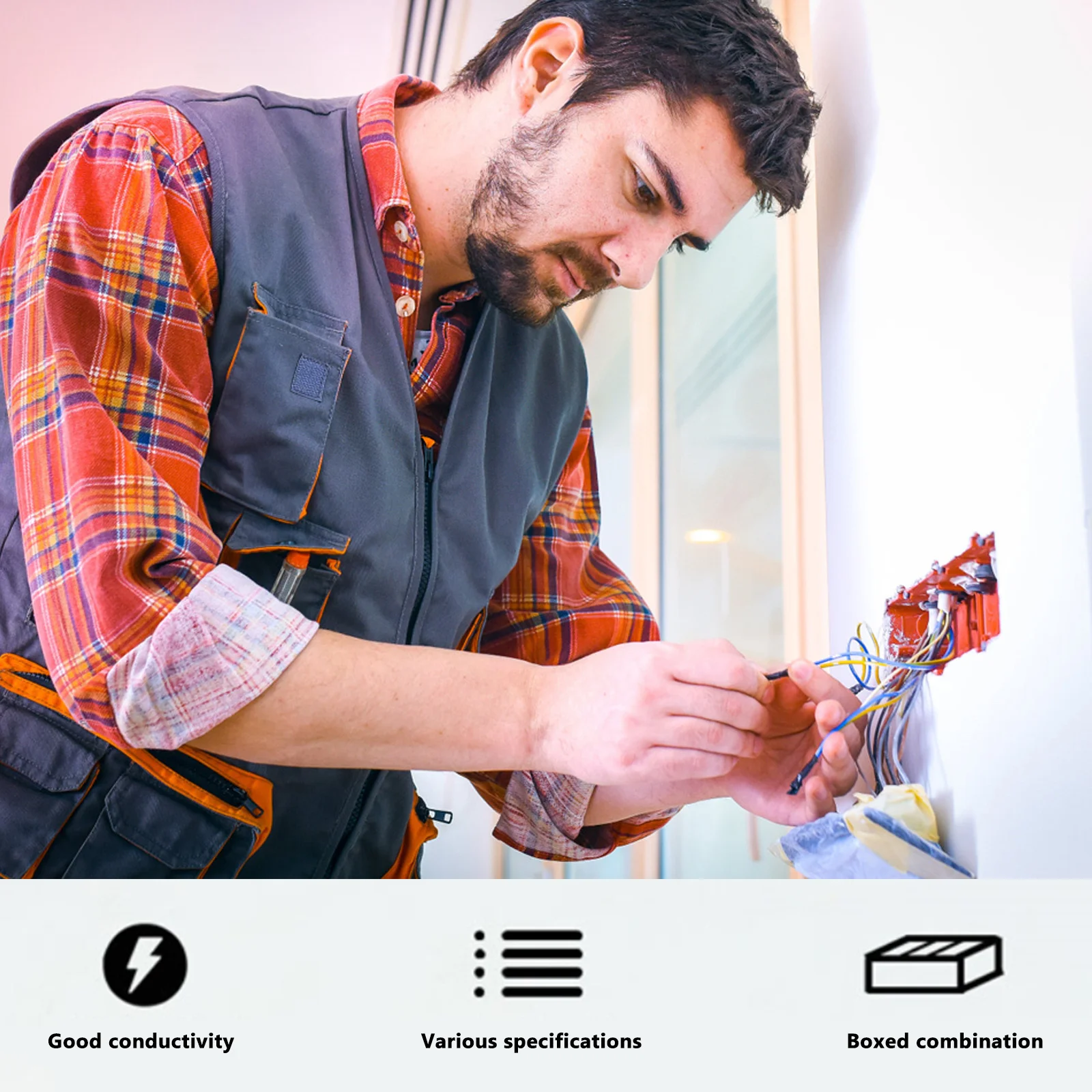 

540Pcs Spring Insert Assembly Cold Pressed Terminal 2.8 4.8 6.3mm Wire Connector Sheath Electrical Crimp Repair Kit