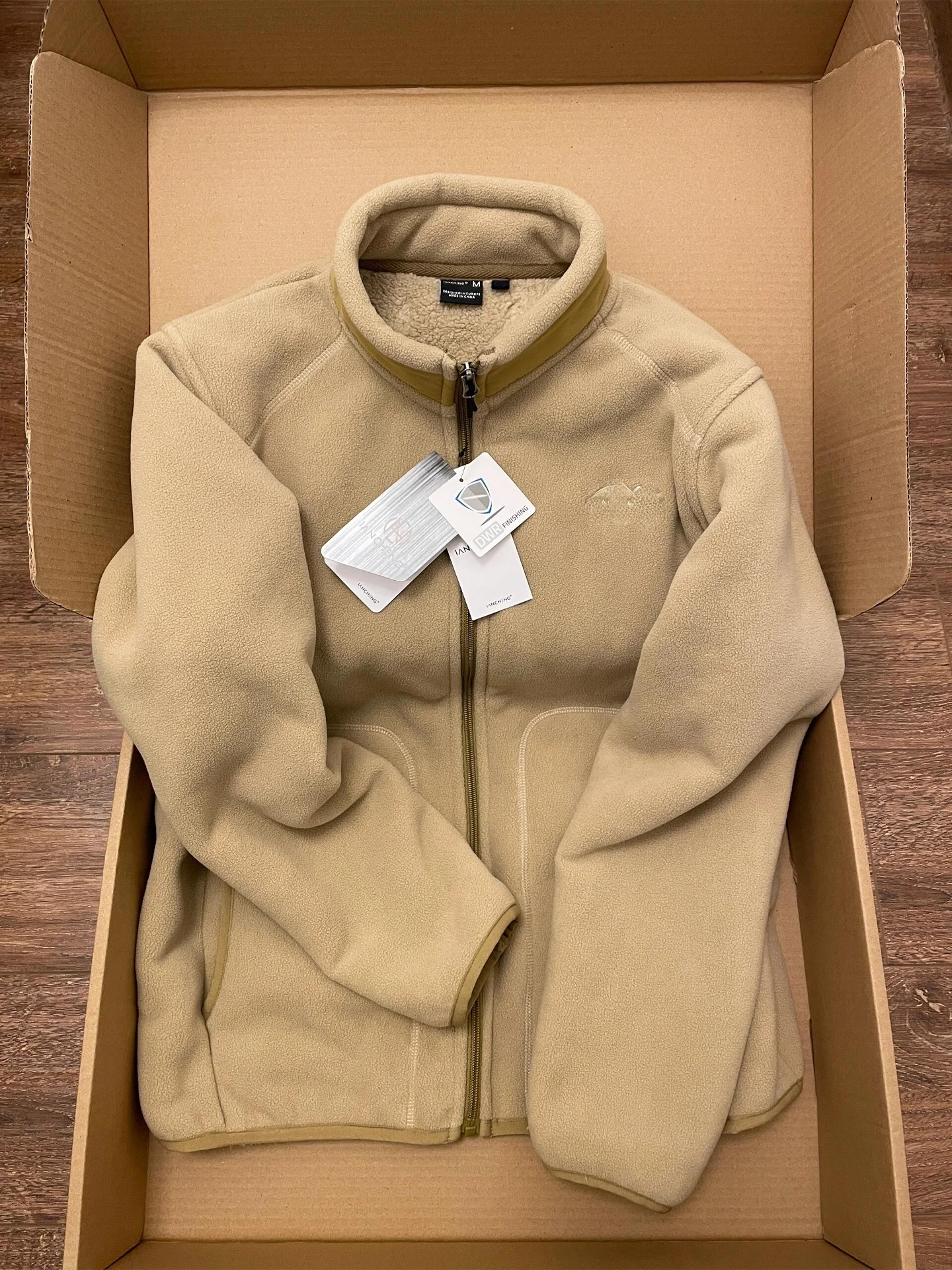 

Men's Thiened Double-sided Fce Lamb Velvet Cotton Jaet Autumn Winter Warm Open Cardigan Patchwork Stand Collar Inner Wear