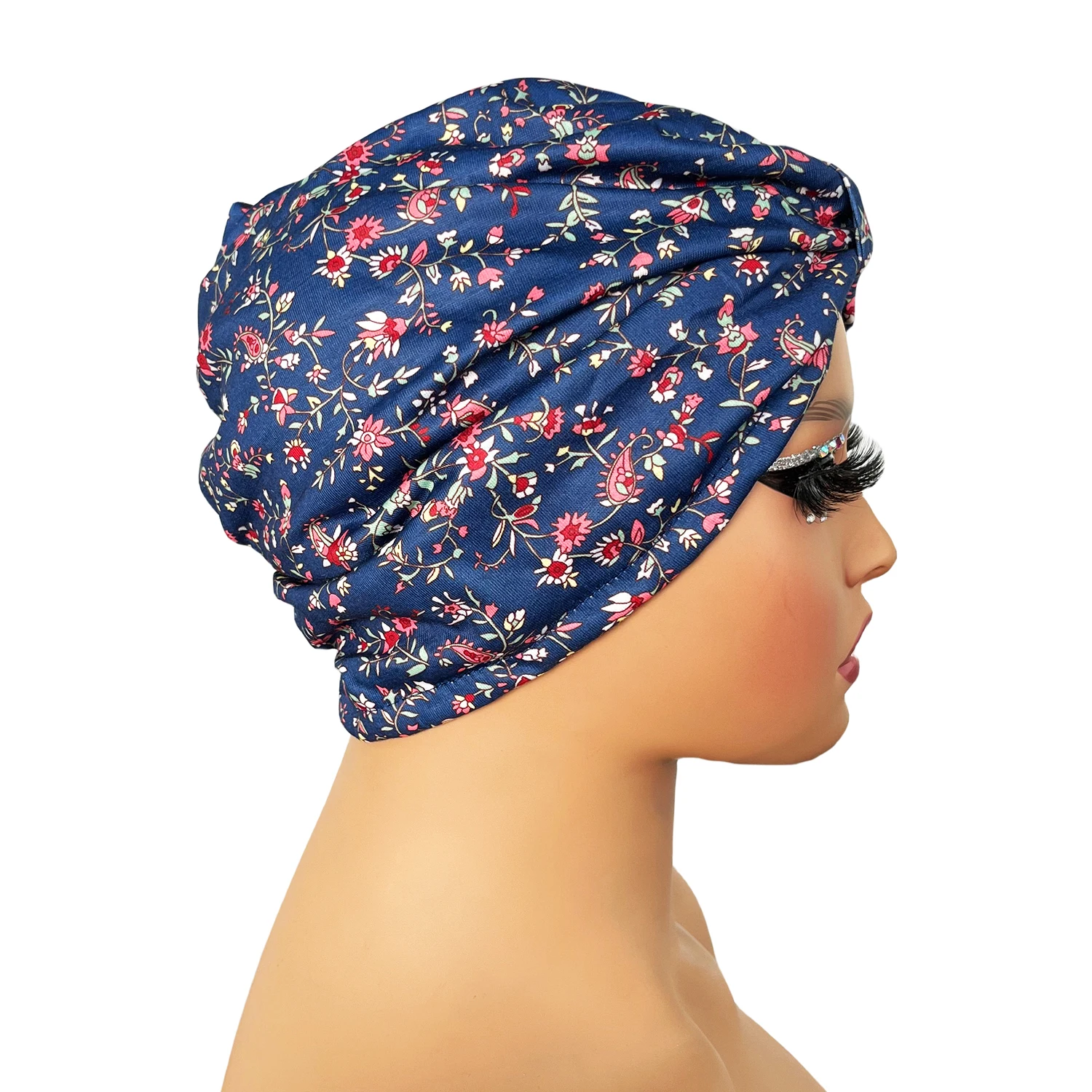 Women Cotton Bonnet Turban Fashion Decorative Hat Soft and luxurious Head Wrap Cap