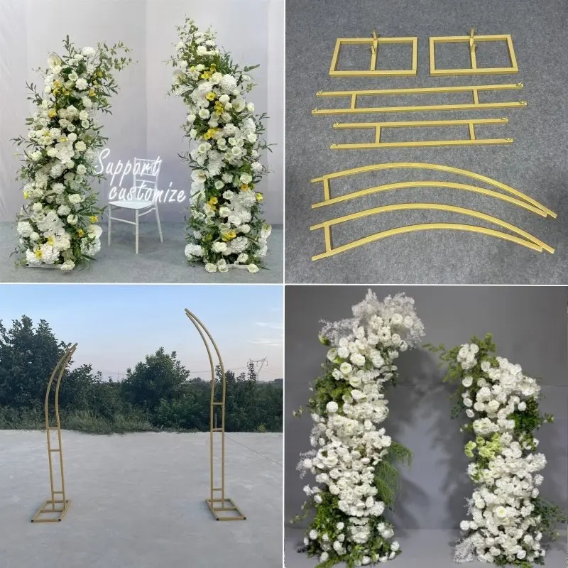 

New wedding wrought iron props, horns, arches, shelves, curved horns, outdoor lawn, wedding decoration