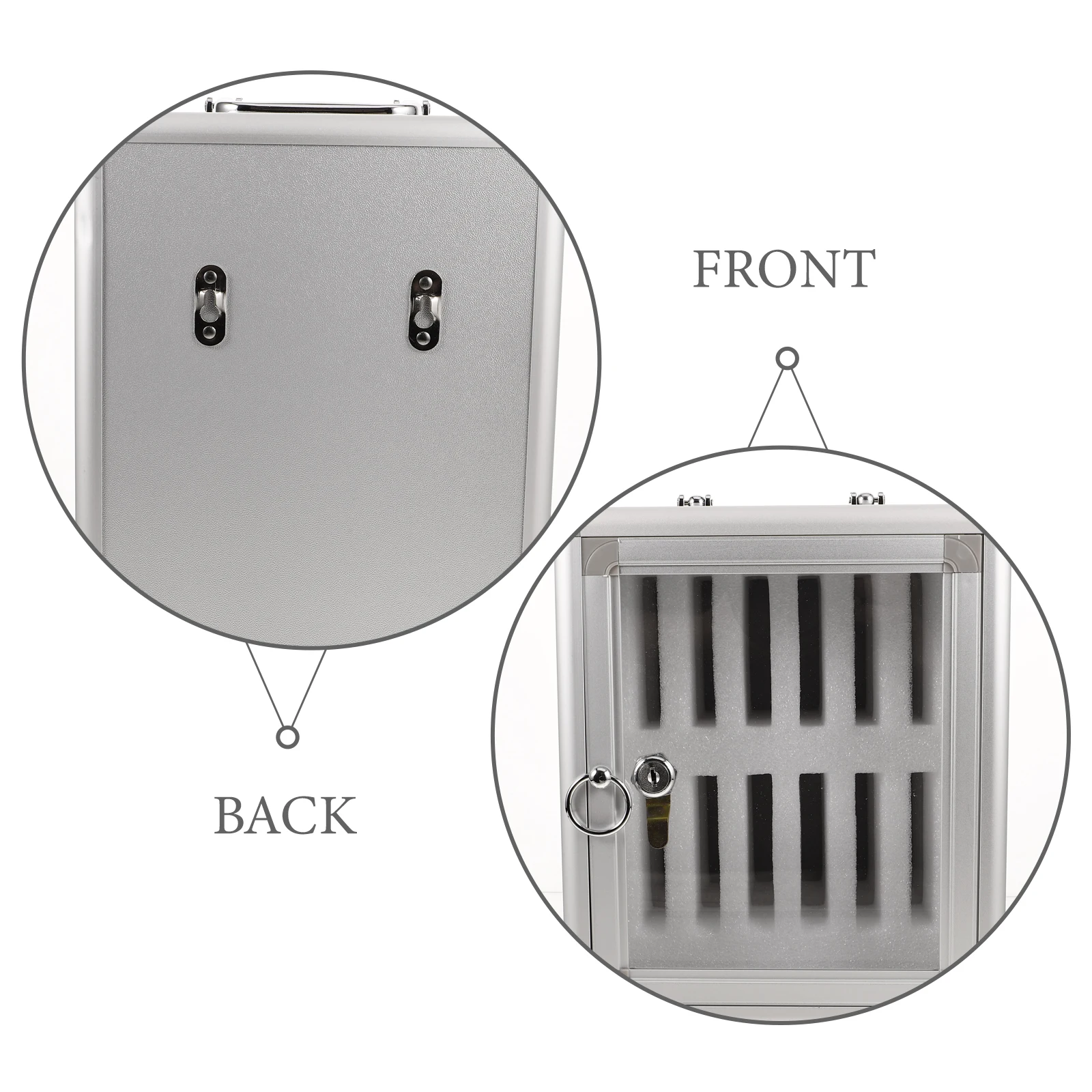 

Cell Locker Aluminum Alloy Phone Storage Organizer Lock Box For School Office Factory Use Reusable