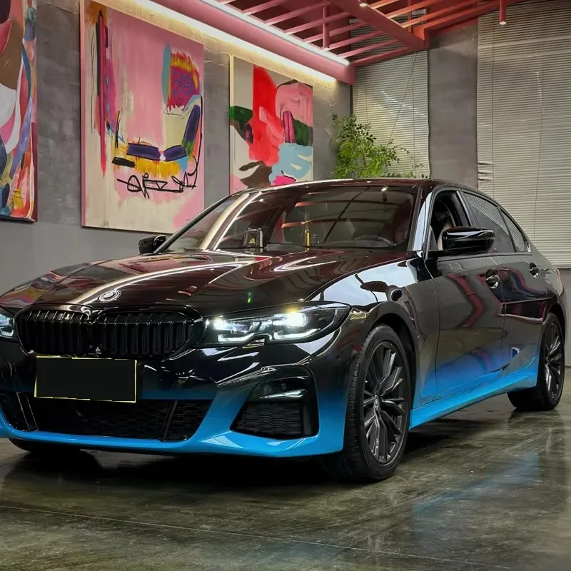 Car Vinyl Wrap Gradient Cartoon Custom Design Self Adhesive Bubble Free Factory Custom Full Body Auto Vehicle Wrap Film
