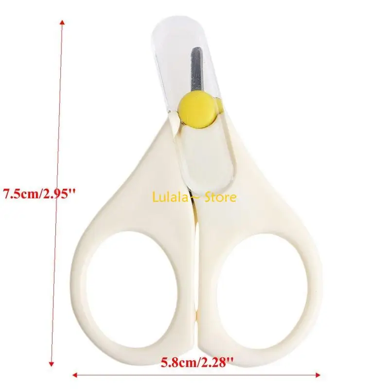 

Y4QA Newborn Kids Baby Safety Manicure Cutter Clippers Scissors Convenient