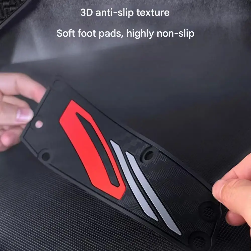 FOR VOGE SR250GT Custom Fit Thickened Anti-Slip Floor Mat 3D Deep Groove Drainage Texture Waterproof Dustproof Foot Pad