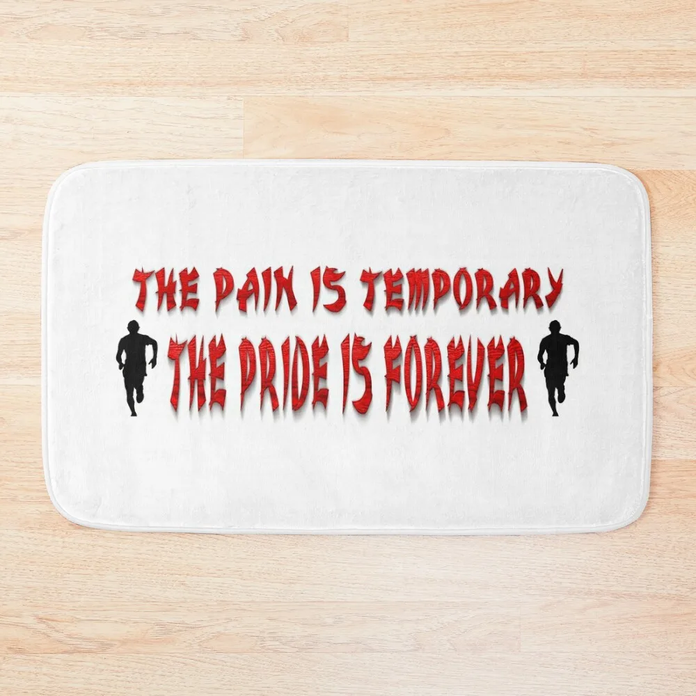 Running Inspirational Quote Bath Mat Slip-Resistant Carpet Carpet Carpet Toilet Accessories Bathroom Rugs Living Room Mat