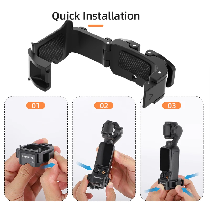 Cadre d'extension multi-usage pour DJI OSMO Pocket 3, support de montage à dégagement rapide, adaptateur bidirectionnel pour accessoires Pocket 3