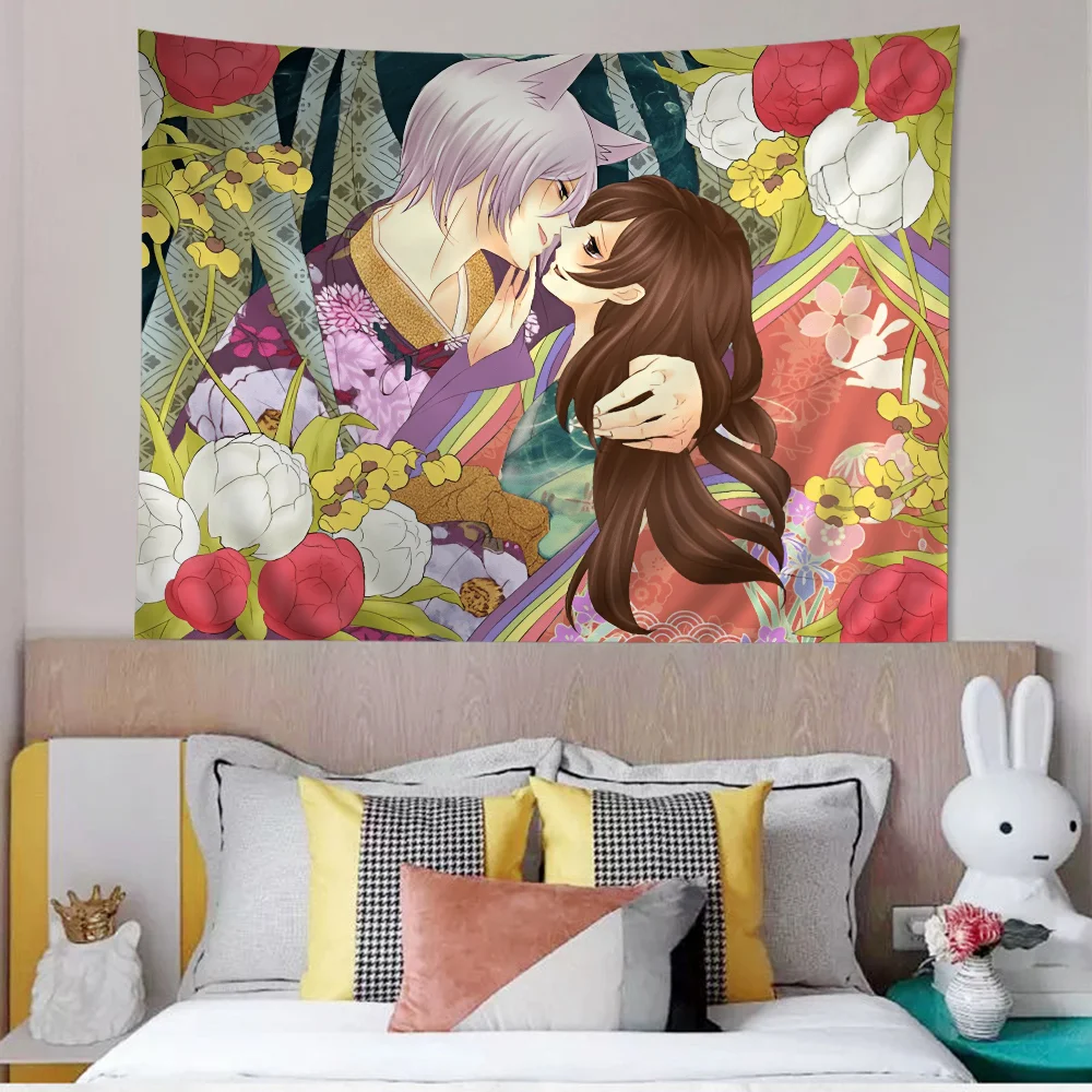 K-Kamisama K-Kiss Amine Cartoon Tapestry Wall Hanging Decoration Household Home Decor