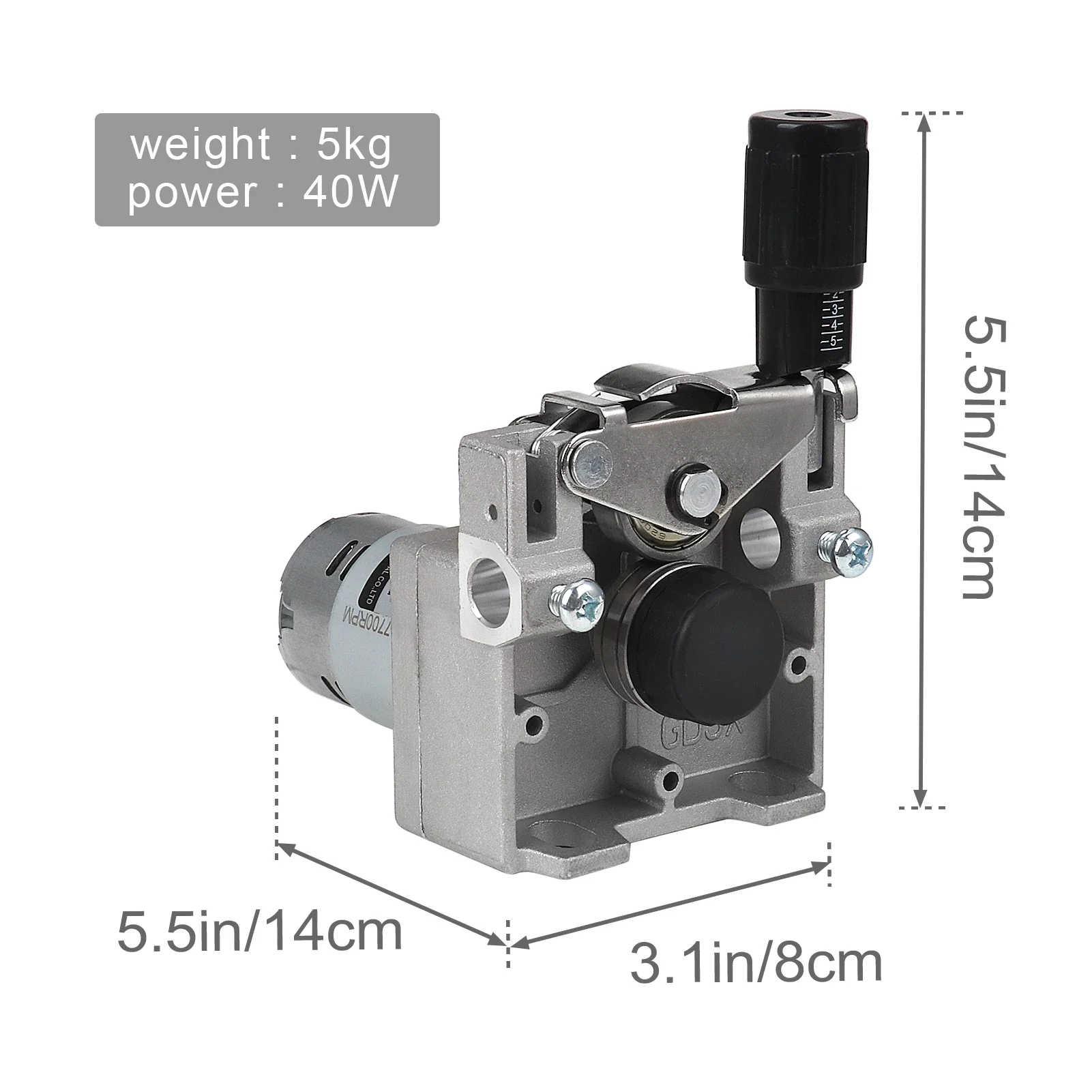 Geared DC 12V 24V 1.5A 40W Mig Welder Aluminium Steel Flux Cored Wire Feed Feeder Motor Frame Roller Wheel Assembly