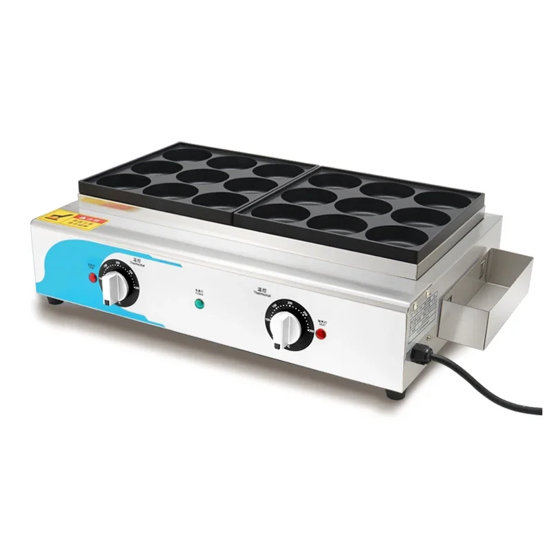 Multifunction electro-thermal pancake obanyaki baker taiwan red bean cake making machine