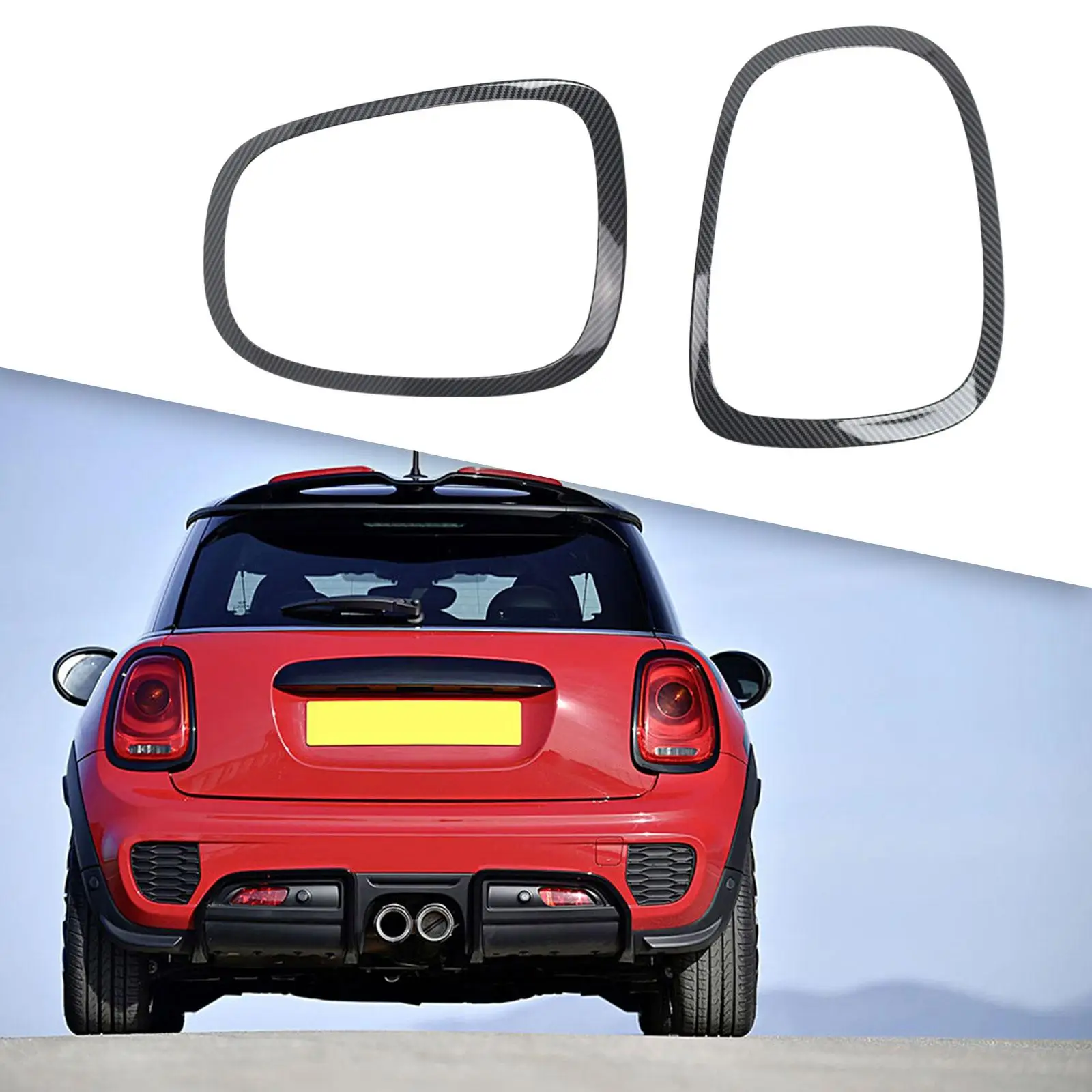 

2x Tail Light Trim Frame 63217464172 for BMW Mini F55 F56 F57 13-17