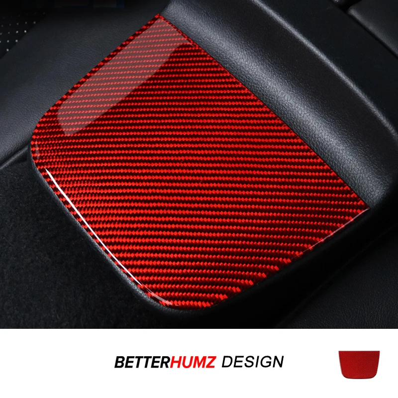 Für Subaru BRZ/Toyota GR86 2021-2025 Carbon Fiber Hinten Sitz Center Konsole Panel Trim Aufkleber Auto Innen Tuning zubehör
