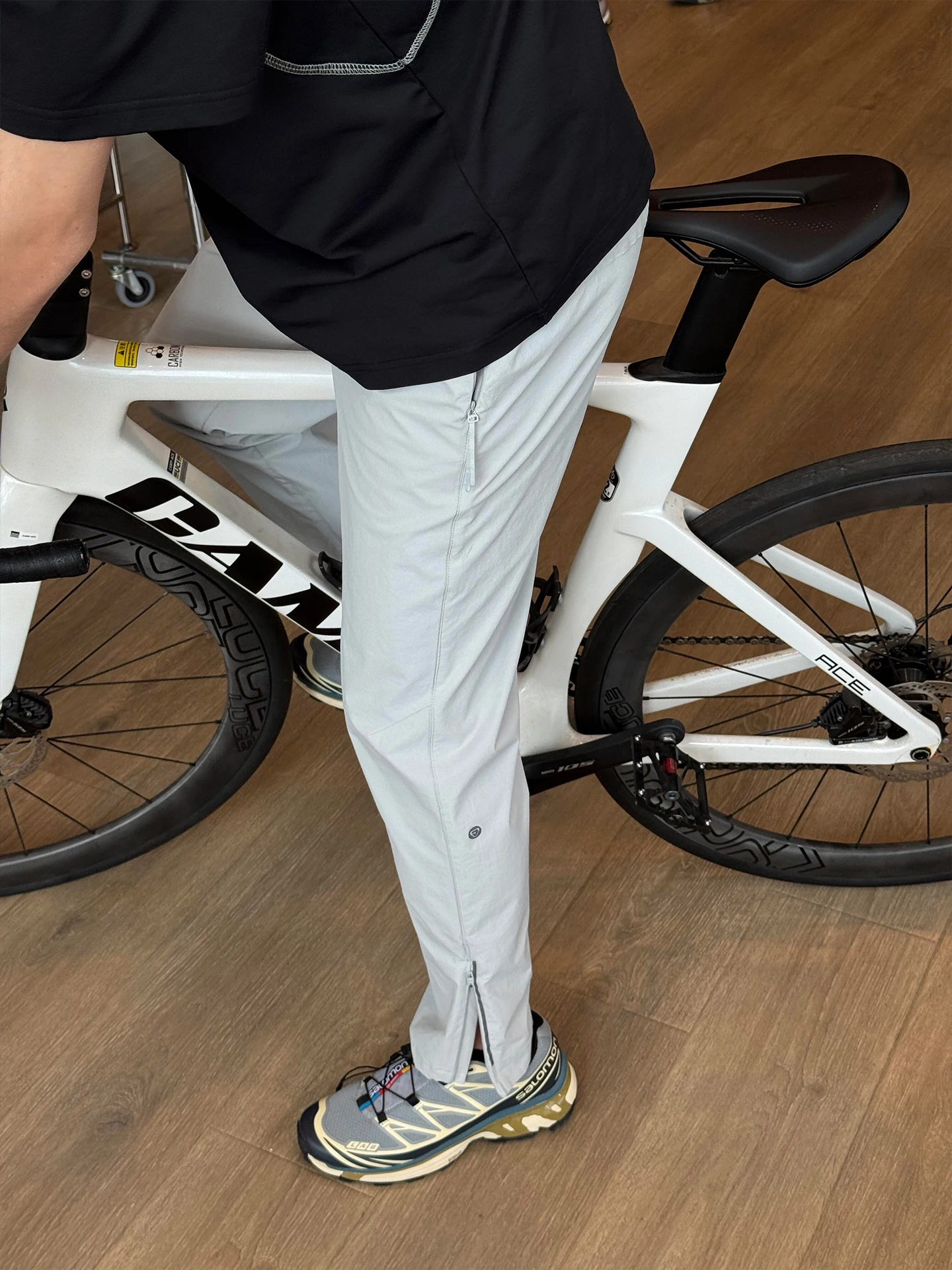 

American Sle Slim Fit Hiking Trousers Men's Summer Thin Ice Silk Qui Dry Workwear Outdoor Mountain Climbing Pants