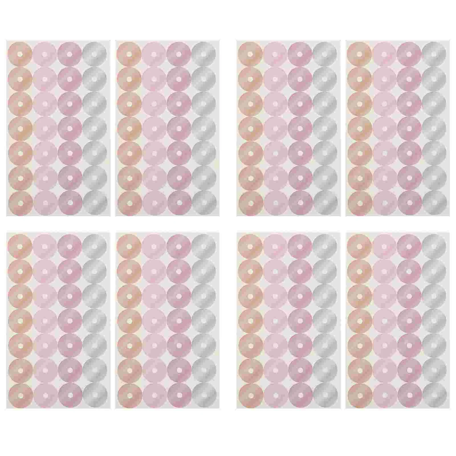 16 Sheets Loose-leaf Paper Patch Hole Protection Sticker Repair Punch Reinforcement Label Round Stickers Note Office