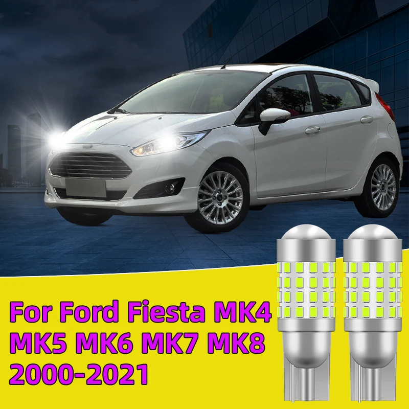 2PCS For Ford Fiesta MK4 MK5 MK6 MK7 MK8 2000-2021 Clearance Lights side marker position Signal Lamp Car Led Traffic Bulb White