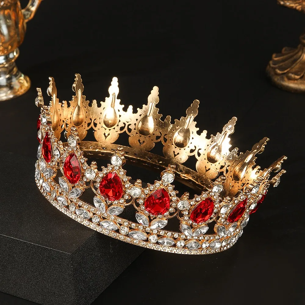 Luxuriöse Diamant-Kristall-Brautkrone für Geburtstag und Hochzeit, Exquisite Elegante Damen-Dekorationskrone, Kopfschmuck, Tortendekoration – Detail 18
