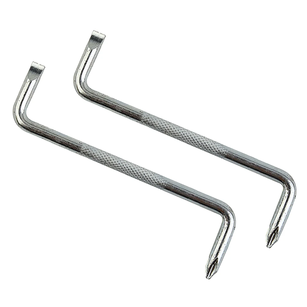 2PCS Z Type Slotted Cross Screwdriver Magnetic Tip Screw Driver Repair Tool 6mm Right Angle Elbow Cross Screwdriver Hand Tools