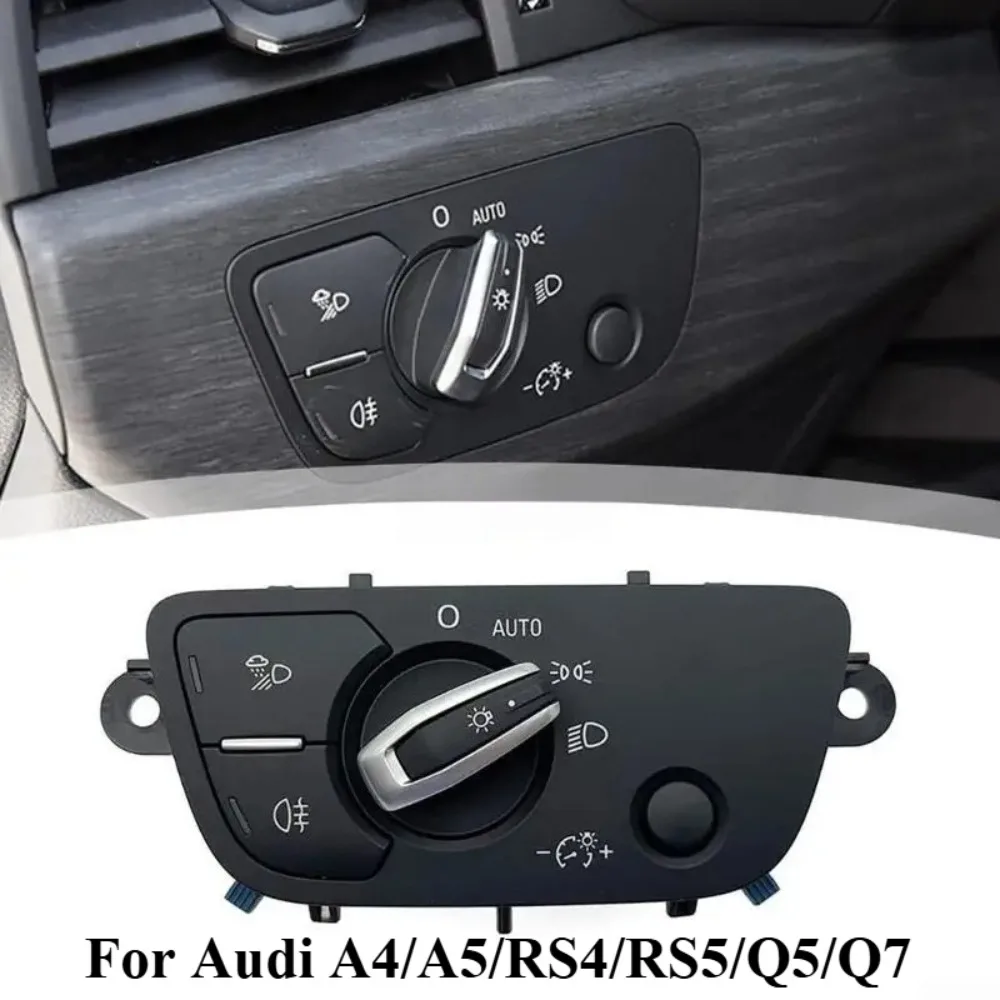 

For Audi A4/A5/RS4/RS5/Q5/Q7 - OEM Style Headlight Switch 4M0941531AG, Lighting Control Knob w/ Auto Mode & Dashboard Dimmer