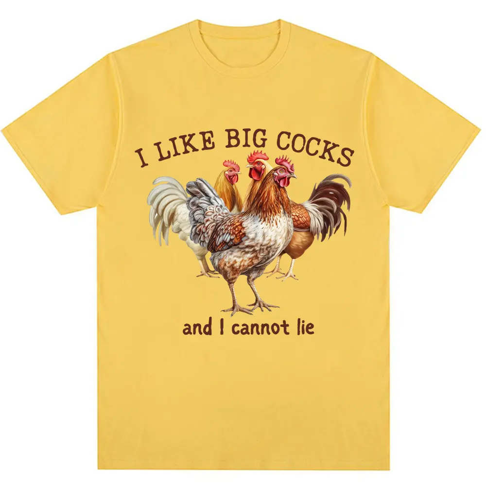 Eu gosto de galo grande e não posso mentir galos engraçado meme camiseta humor piada feminina manga curta vintage t camisa personalidade y2k topo