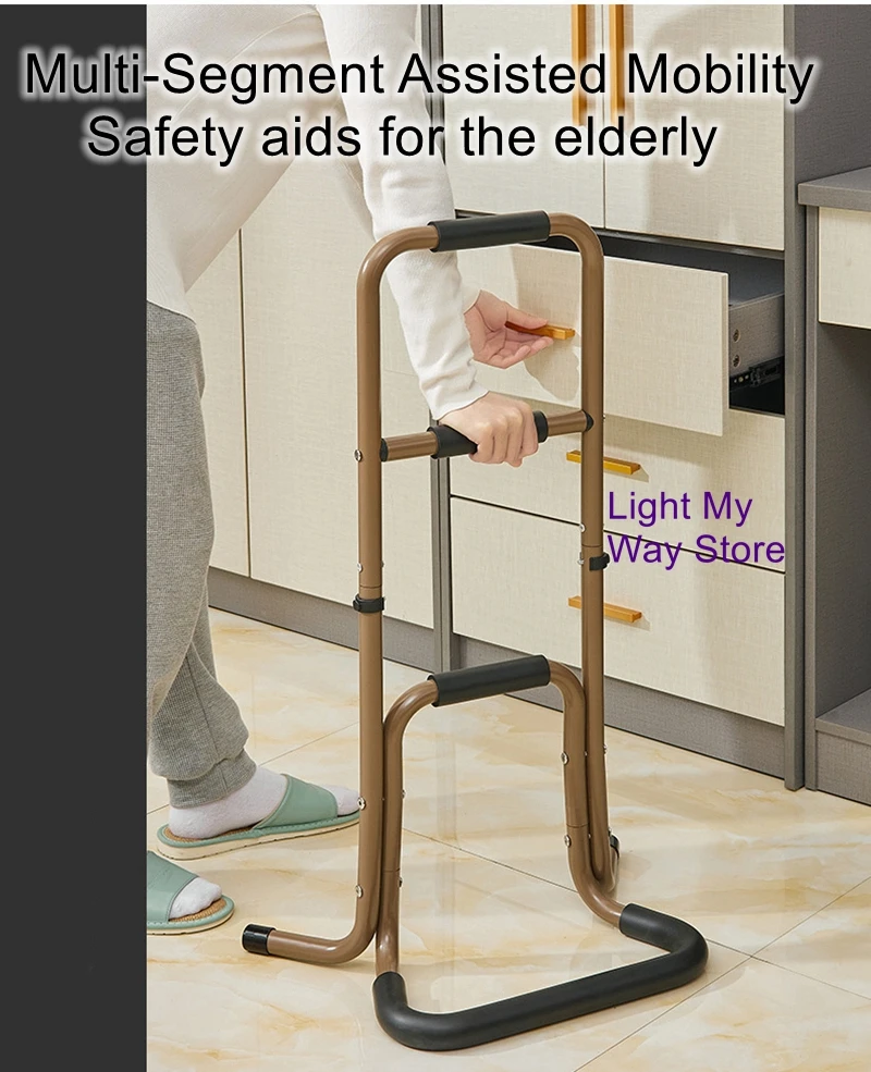

Bedside armrests bathroom elderly pregnant women auxiliary safety riser get up anti-fall toilet sofa armrest shelf