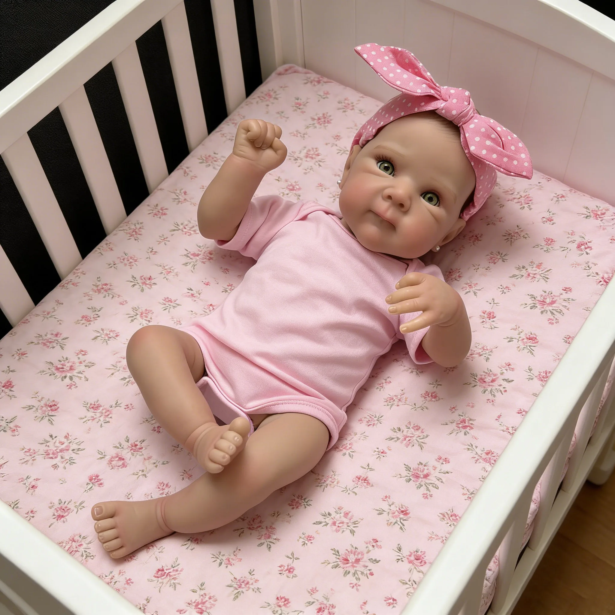 Cuddly Bettie 18 polegadas múltiplas camadas pintura pele 3D com pintura à mão cabelo veias visíveis pano macio corpo boneca reborn realista