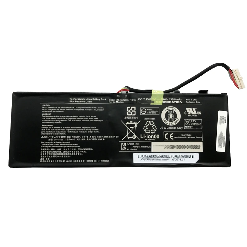 Batteria originale per Laptop PA5209U-1BRS per Toshiba SATELLITE Radius11 L10-B003 L10W-C L15W-B1302 L15W-B1310 L15W-B1208X 10C E F G