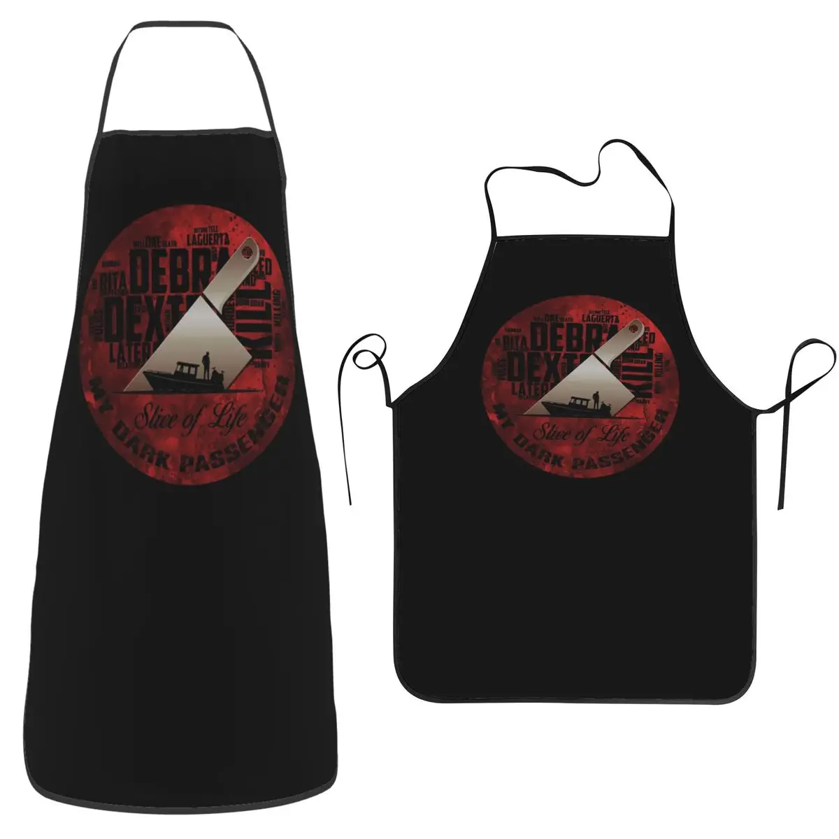 Avental de Cozinha Dexter Morgan Slice Of Life para Culinária, Limpeza e Jardinagem, Sem Mangas, para Mulheres e Homens