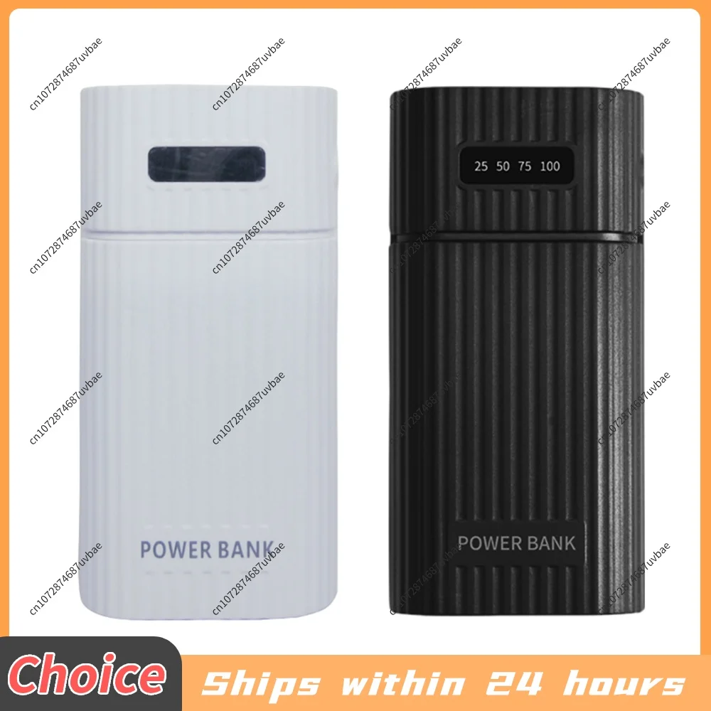 18650/18700/20700/21700 Battery Charger Adapter Plastic Shell Mobile Power Case Kit Quick Charging for and Android Phones