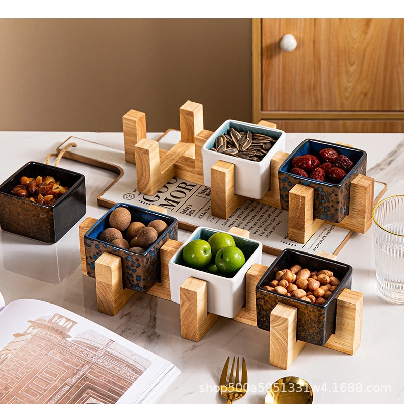 

Керамическая посуда в стиле ретро, отель, послеобеденный чай, закуски, десерт, ресторан, квадратная тарелка для приготовления суши, домашняя посуда