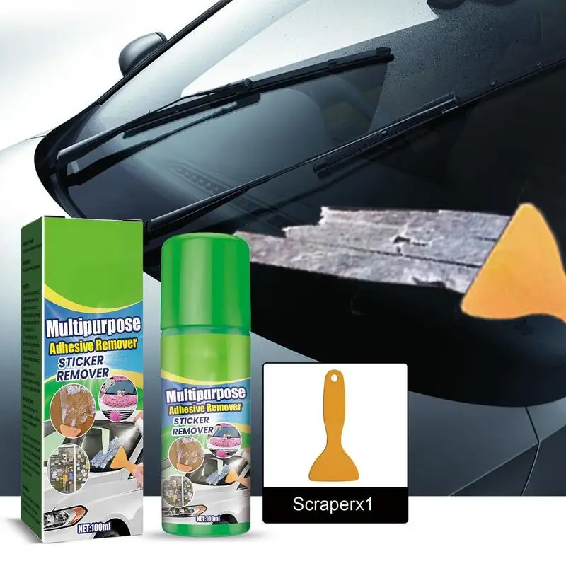 Portable Adhesive Removal Spray 100ml Sticker Glue Remover Agent For Tape Gum Grease Tar Car Detailing Novelty Auto Supplies