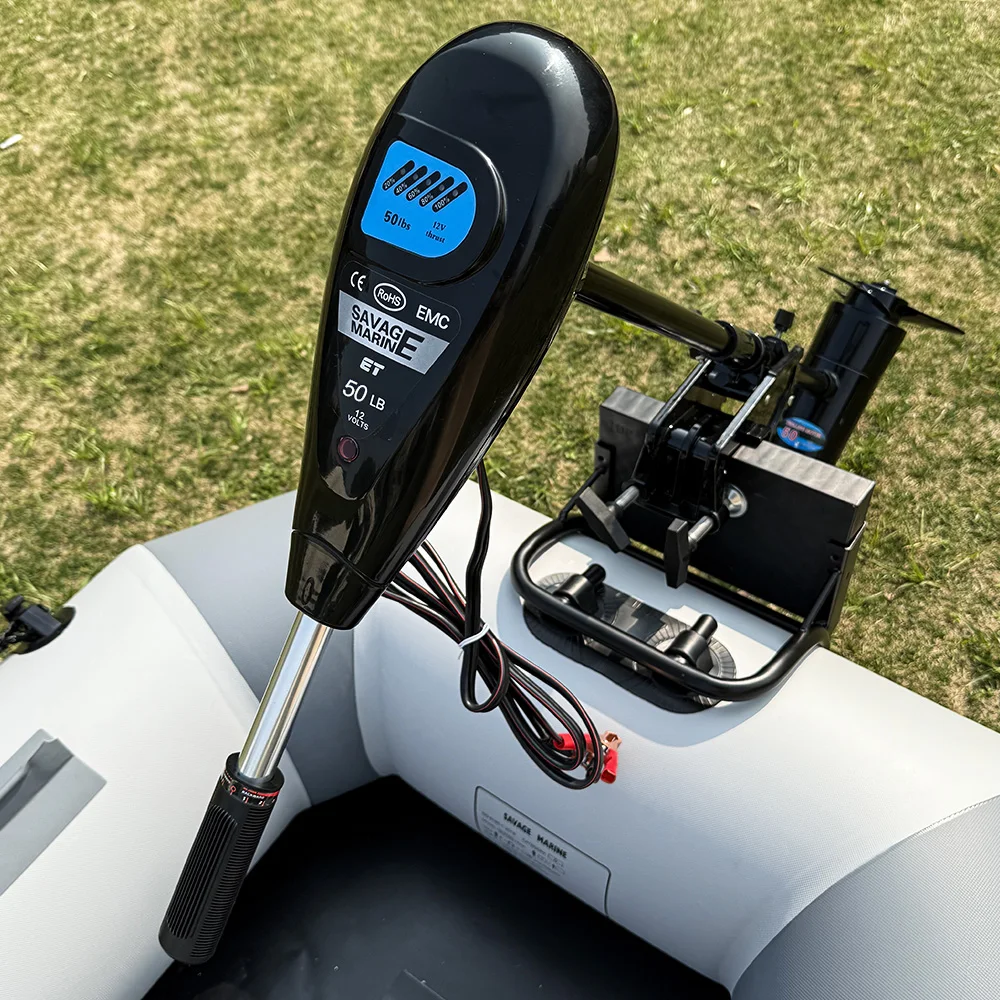 

Электрический троллинговый мотор 12В, 50 фунтов тяги, для надувных лодок, ПВХ-лодок, рыболовных каяков