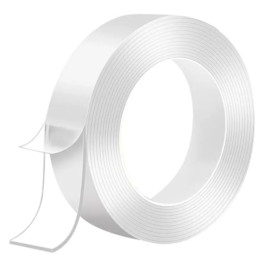 

Double Sided Tape Heavy Duty, Extra Large Nano Double Sided Sticky Adhesive Tape, Clear Mounting Tape Picture Hanging Strips, R