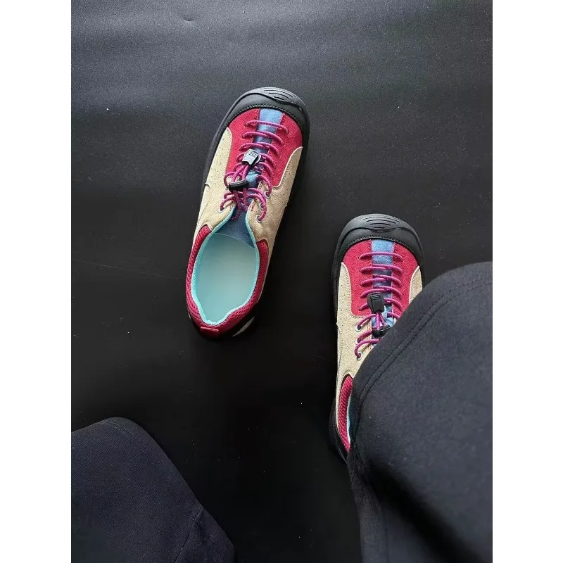 New Arrival Wide Last Retro Versatile Men's Outdoor Hiking Shoes Anti Slip Leather Anti-collision Head Men's Hiking Shoes