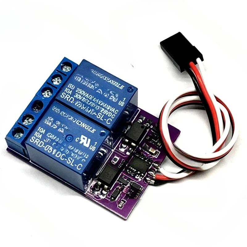 

Релейный модуль модели самолета, ШИМ-навигационный светильник, пульт дистанционного управления, 1 канал, двухсторонний электронный переключатель включения-выключения, 10 А для приемника RC 5 В