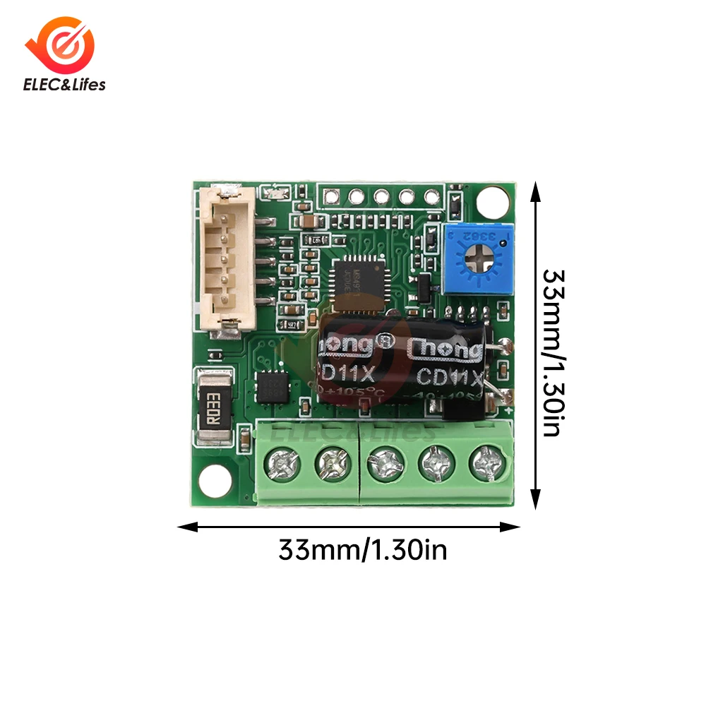 DC6-24V BLDC Three-phase DC Brushless Hall Induction Motor Drive 12V 24V High Power Drive Module PWM Motor Speed Controller