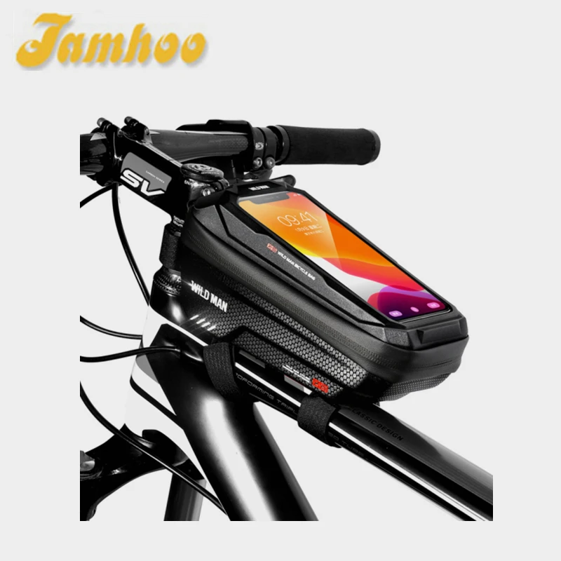 Jamhoo Cycling Bag Front Beam Bicycle Bag Waterproof Phone Case Screen Touch Bag MTB Pack Bicycle Accessories Gear Bag