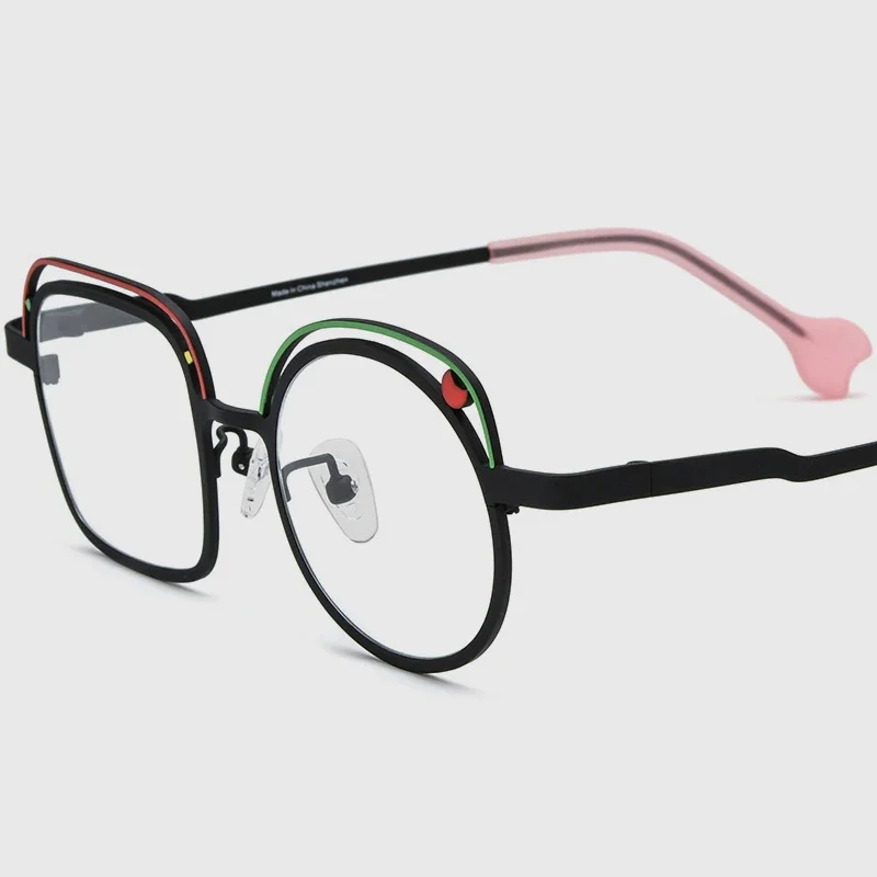 Men Pure Titanium Ultralight Color Special-shaped Glasses Frame 185868 Women Individual Myopia Optical Glasses Customized Lenses