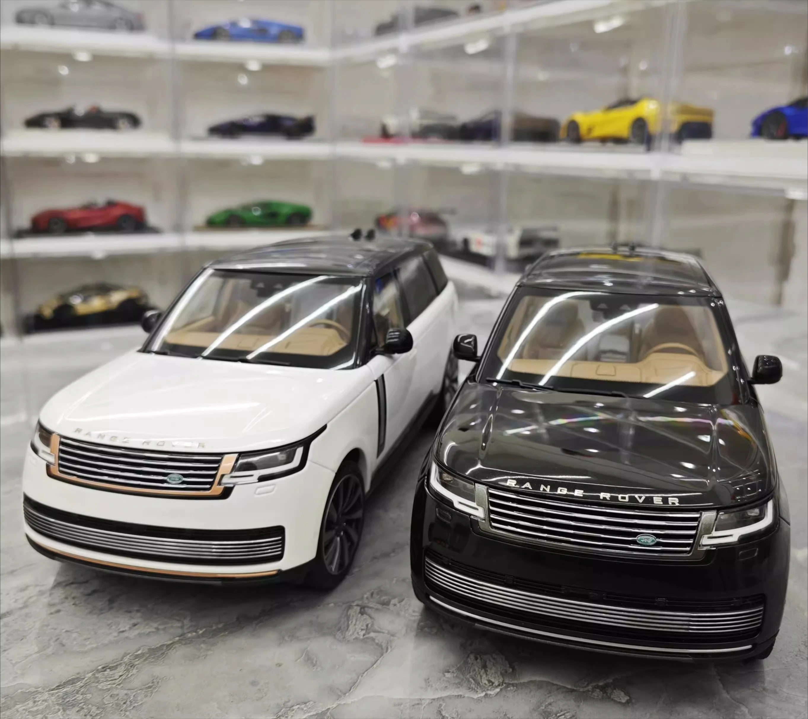 ЖК-дисплей Land Rover Range Rover Honor Genesis Long Axis Edition, коллекция моделей автомобилей из сплава 1:18