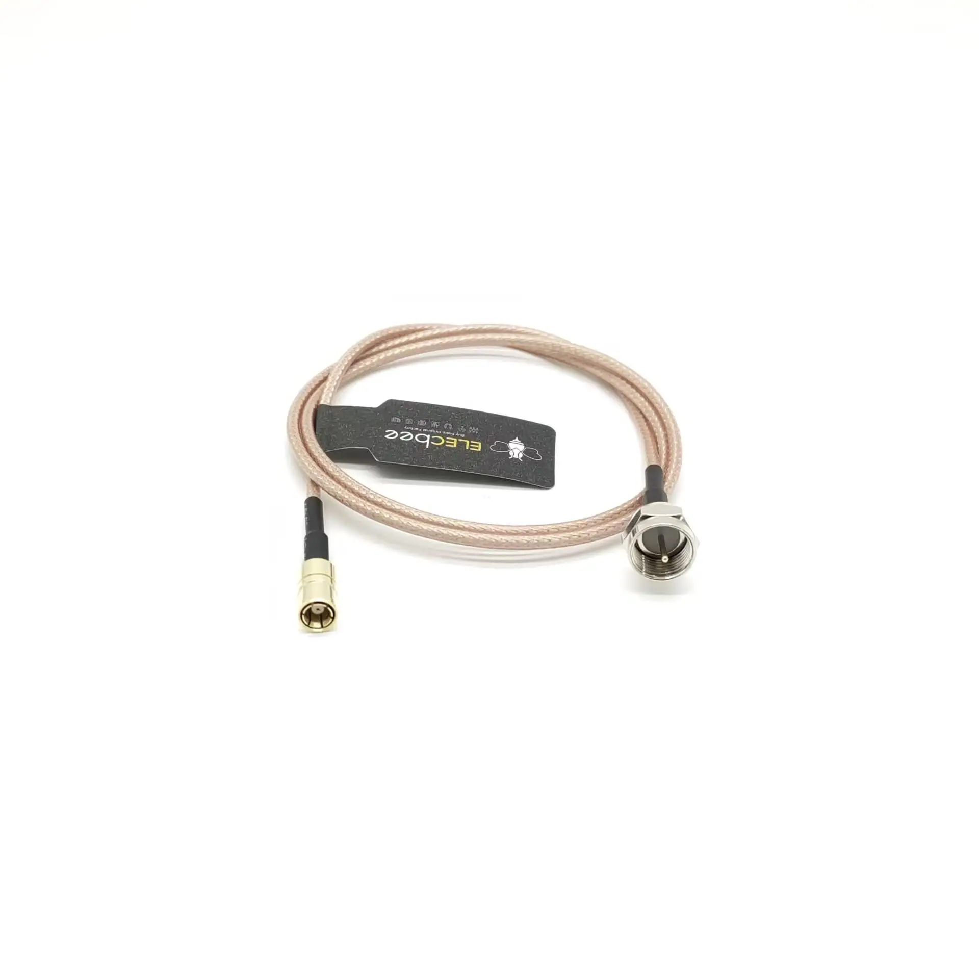 SMB Male to F Male Coaxial Cable Assembly, RG316, 60cm, Wireless Communication