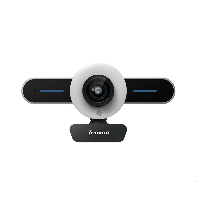 

Tenveo T1 HD 1080P Web Camera Auto Focus Ring With Fill-in Lighting USB Webcam For Live Broadcast And Conference Includes Mic