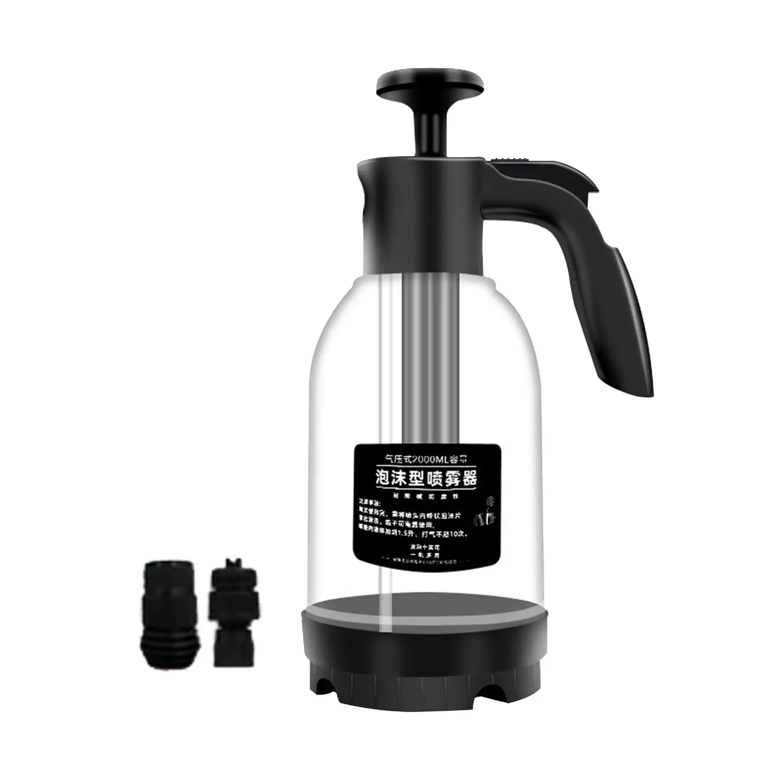 庭や芝生,車,ガーデニング用のシングルハンドプレッシャー噴霧器,ポータブルフォームウォッシュ,2.0l