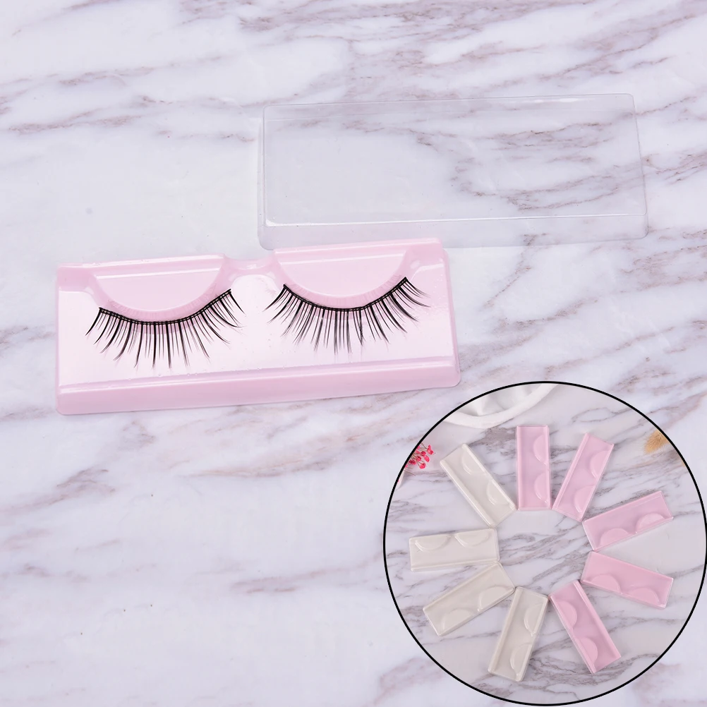 10pcs Empty Storage Case Box Container Holder Compartment For False Eyelash Care
