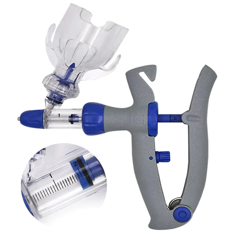 1/2/5/10ml Automatic Veterinary Continuous Syringe Poultry Animal Injection Needle Adjustable Vaccine For Livestock Cattle Sheep