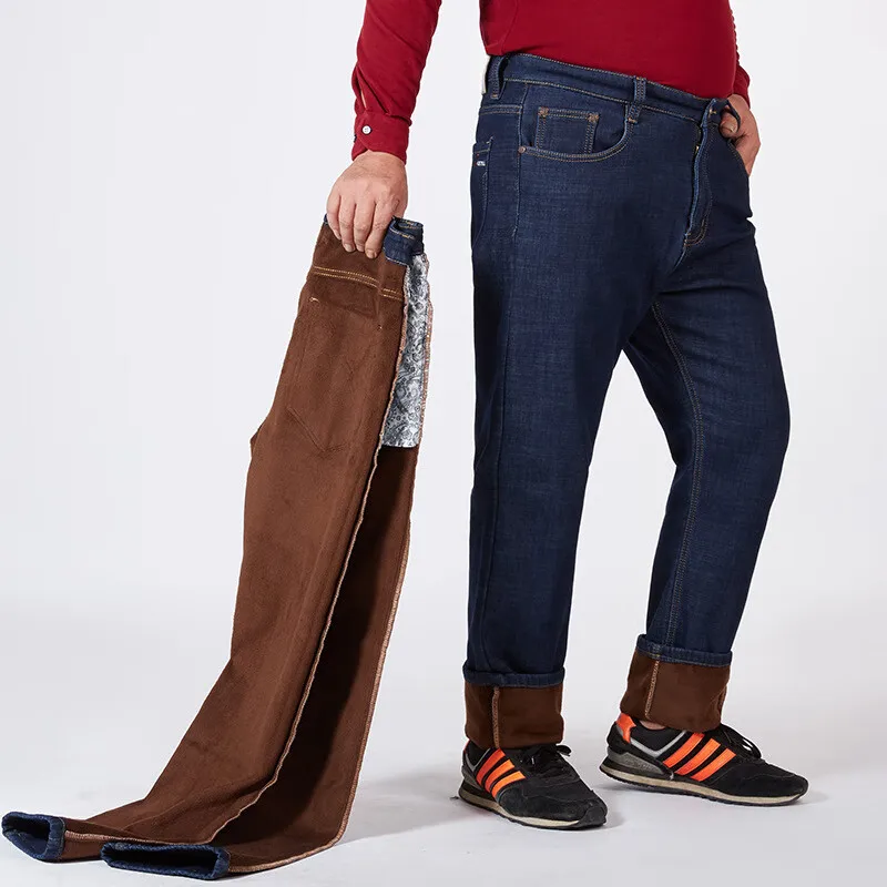 Рисунок 2 - Зимние мужские теплые эластичные джинсы 10XL