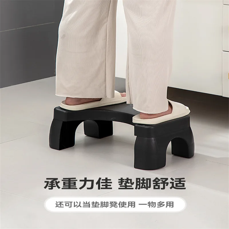 

1pc Premium Non-Slip Toilet Step Stool for Adults Kids Bathroom Foot Rest with Anti-Skid Base Friendly Type Ottomans