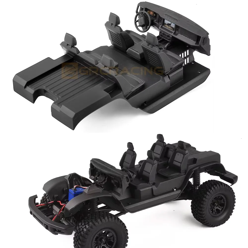 

Интерьерные сиденья для 3d-печати/центральная консоль/крыло для 1/18 Rc Crawler Car Traxxas Trx4-m Bronco Trx4m, обновленные аксессуары